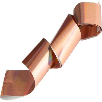 Zrkadlová transfer fólia na nechty rose gold 100 cm 03