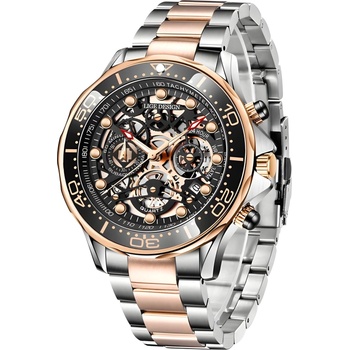 LIGE Часовник lige pa-23712 - Сребристо / Злато Розово kp23712 (pa-23712)