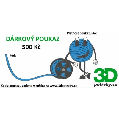 Dárkový poukaz Hodnota poukazu: 500 Kč