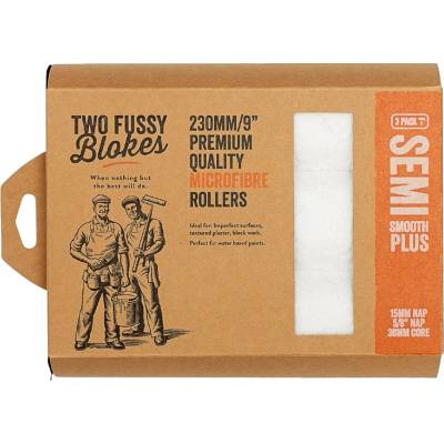 Two Fussy Blokes Mikrovláknový maliarsky valec s dlhým vlasom, 23 cm 3 ks