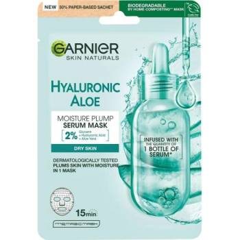 Garnier Skin Naturals Hyaluronic Aloe Serum Tissue Mask хидратираща маска с хиалуронова киселина и алое вера за жени