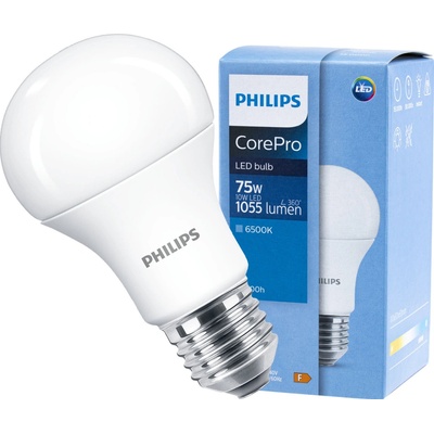 Philips LED žiarovka E27 A60 10W = 75W 1055lm 6500K Cold