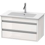 Duravit Ketho - Шкафче за умивалник 48x80x48 см, 2 чекмеджета, лъскаво бяло KT642902222 (KT642902222)
