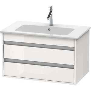 Duravit Ketho - Шкафче за умивалник 48x80x48 см, 2 чекмеджета, лъскаво бяло KT642902222 (KT642902222)
