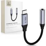 Tech-Protect ULTRABOOST адаптер USB-C към mini jack 3.5mm DAC, железносив (5906302324620)