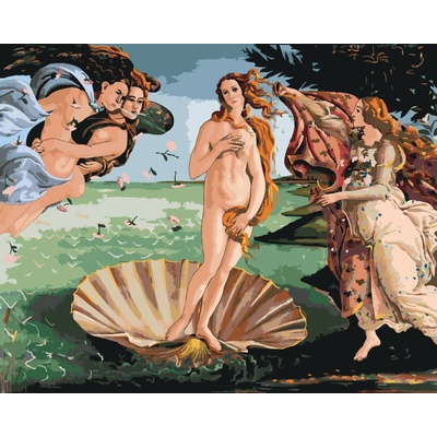 ZUTY Malování podle čísel ZROZENI VENUŠE S BOTTICELLI 80 x 100 cm