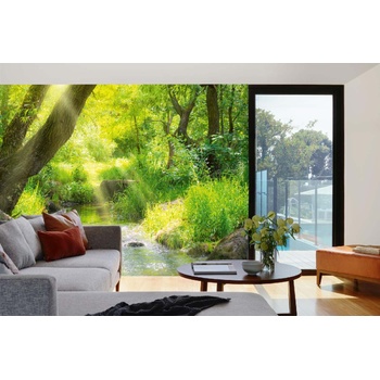 DIMEX ART s. r. o Самозалепваща се флизелинова фототапета поток в тропическа гора 375 x 250 см