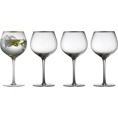 Lyngby Glas Palermo Gold sklenice na gin 4 x 650 ml