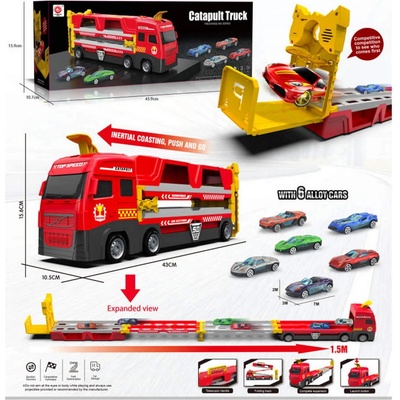 Тир с катапулт, голяма рампа и 6 колички