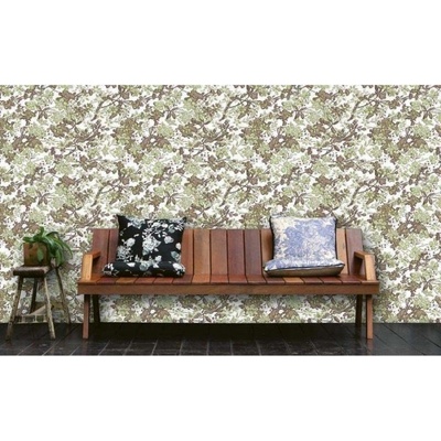 DIMEX ART Луксозна флизелинова тапета зелено-кафяв естествен модел