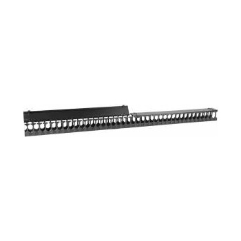 Lanview Cable management panel vertical 42U black for 19 rack