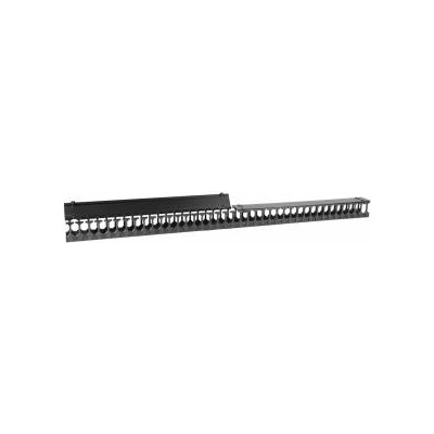Lanview Cable management panel vertical 42U black for 19 rack