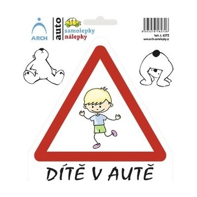 Dítě v autě - 150x175 cm