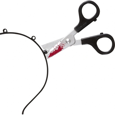 Zapíchnuté nůžky na čelence halloweenské – Zboží Dáma