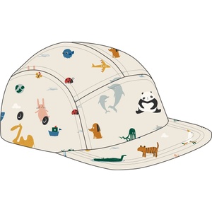 LIEWOOD Детска шапка с козирка LIEWOOD Kid's Rory Printed Cap - Around The World / Sandy - размер 49 cm (904-5591-0111)
