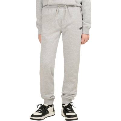 4F Trousers Cas M1828 Cold Light Grey Melange
