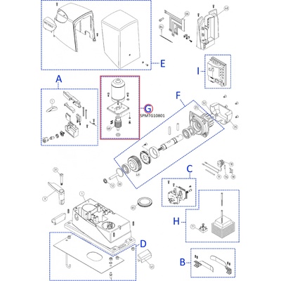 SPMTG10801 kit motora pre RD400R10