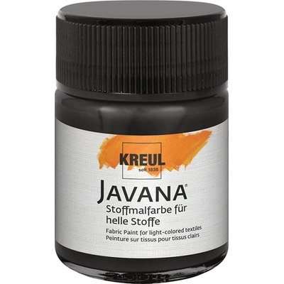 Farba na svetlý textil JAVANA 50 ml Black