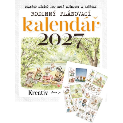 Rodinný plánovací se samolepkami 2027