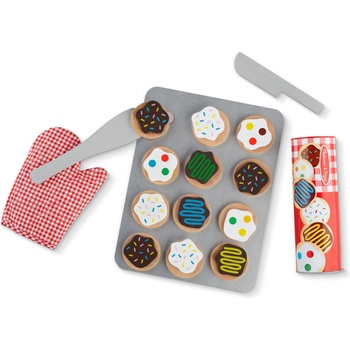 Melissa & Doug Дървен игрален комплект Melissa & Doug - Бисквитки, 29 части (6074870)