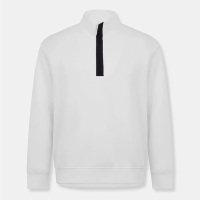 Giorgio Armani Men's Quarter Zip Pullover - Off White