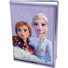 CurePink Poznámkový A5 blok Frozen II/Ledové Království II: Snow Sparkles 14,8 x 21 cm SR72875