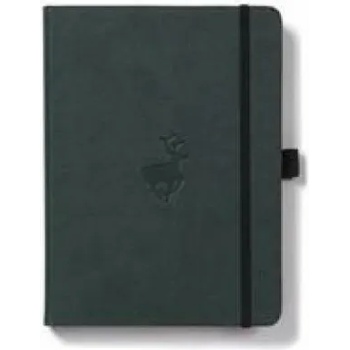 Dingbats A5+ Wildlife Green Deer Notebook - Dotted