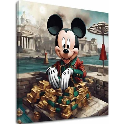 Obraz na plátně - Mickey Mouse v Luxusu - 60x60 cm