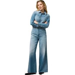 WRANGLER Гащеризон Wrangler Radiating Regular Fit long sleeve jumpsuit - Blue (Shimmerstone)