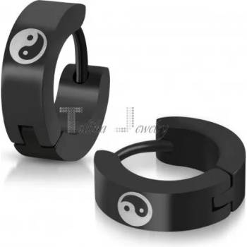 Image 1 of Talitha Обеци във формата на халки " Ин и Ян"