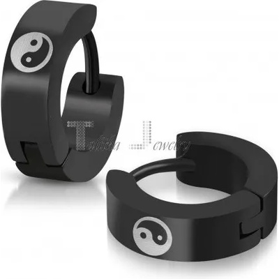 Talitha Обеци във формата на халки " Ин и Ян"