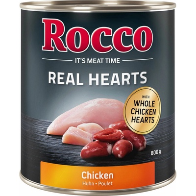 Rocco Real Hearts kuracie s celými kuracími srdcami 24 x 800 g