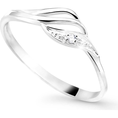 Cutie Jewellery gold Designově dámský prsten Z8023 ze zlata se zirkonem Bílá