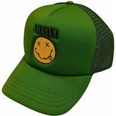 Nirvana Logo & Happy Face Green