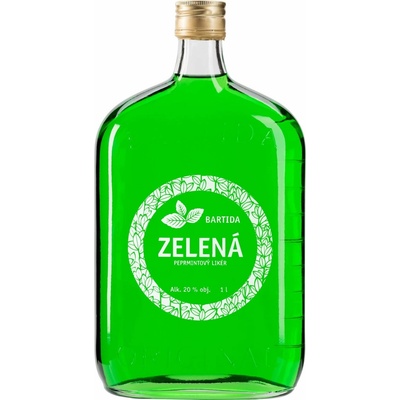 Bartida Zelená Peprmint 1 l (holá láhev)