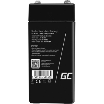 Green Cell AGM36 UPS battery VRLA AGM 4 V 4.5 Ah (AGM36)