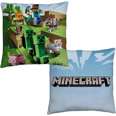 Halantex Oboustranný polštář Minecraft Farma 40x40 – Zboží Dáma