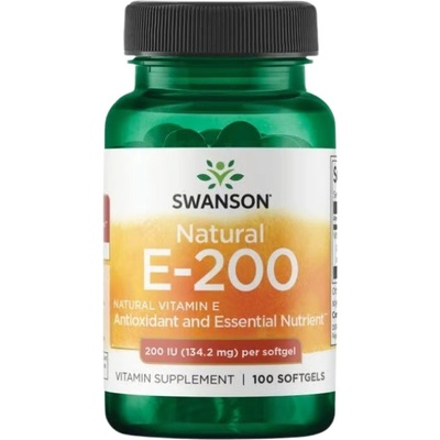 Swanson Natural E-200 [100 Гел капсули]