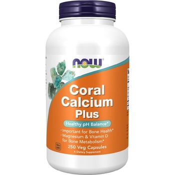NOW NOW Coral Calcium Plus, 250 Veg Capsules