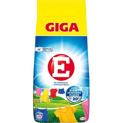 E Color prací prášek na barevné a tmavé prádlo 5,5 kg 100 PD