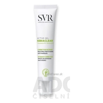 SVR Sebiaclear Active gel aktívny gél na zmiešanú a mastnú pleť 40 ml