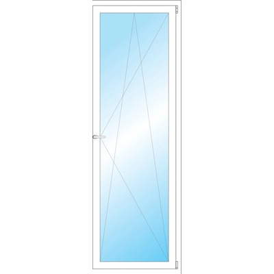 OKNA HNED Plastové okno 72x210 cm bílé otevíravé a sklopné pravé