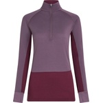 Icebreaker Дамско мериносово термобельо Icebreaker Women's Merino 200 Zoneknit L/S Half Zip Merino base layer - Dark Berry / Grey Plum / Cb - размер XS (115-2673-0311)