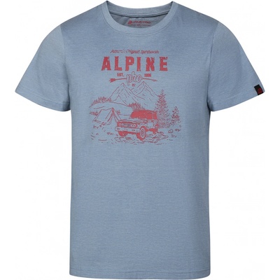 Alpine Pro GORAF bavlněné triko MODRÁ