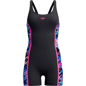 Speedo Дамски бански костюм Speedo Women's Hyperboom Splice Muscleback Legsuit Swimsuit - Anthracite/Margarita Pink - размер 42 (EU) (150-6091-0116)