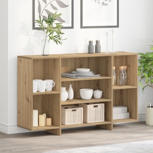 vidaXL Служебен шкаф Дъб 120 x 30 x 75 см Инженерна дървесина (875036)