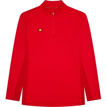 Ellesse Men's Rol Half Zip Fleece - Red