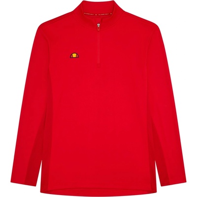 Ellesse Men's Rol Half Zip Fleece - Red