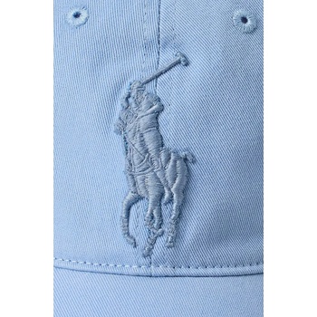 Ralph Lauren Памучна шапка с козирка Polo Ralph Lauren в бежово с изчистен дизайн 710957159 (710957159)
