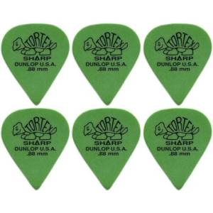Dunlop 412R 0.88 Tortex 6 Перце за китара (<![CDATA[412R88-6PACK-SET]]>)